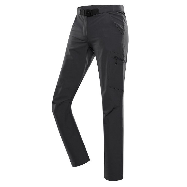 Kalhoty dámské dlouhé ALPINE PRO CORBA softshellové s COOL DRY zemité