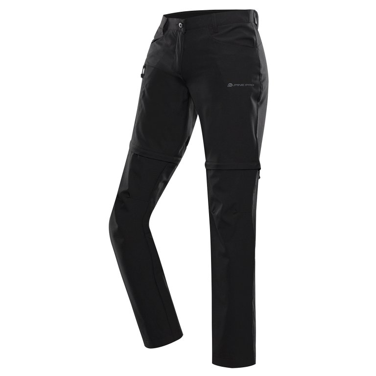 Kalhoty dámské dlouhé ALPINE PRO NESCA 2 s COOL DRY černé