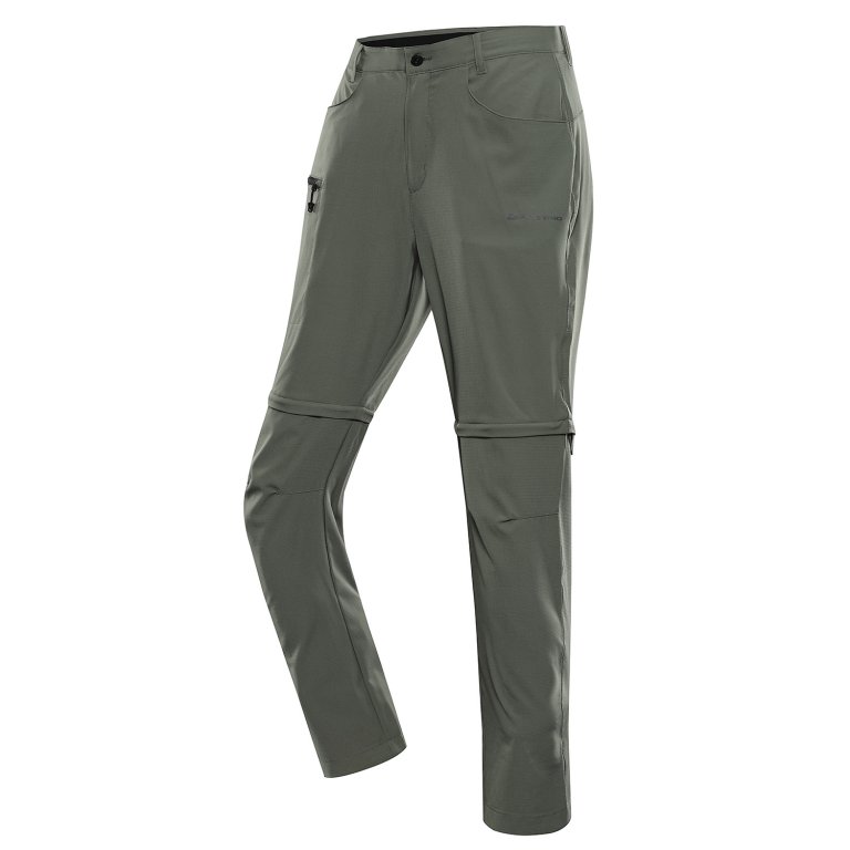 Kalhoty pánské dlouhé ALPINE PRO NESC 2 s COOL DRY zelené