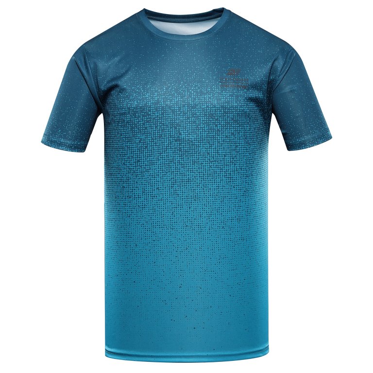 Triko pánské krátké ALPINE PRO QUATR rychleschnoucí s COOL DRY modré