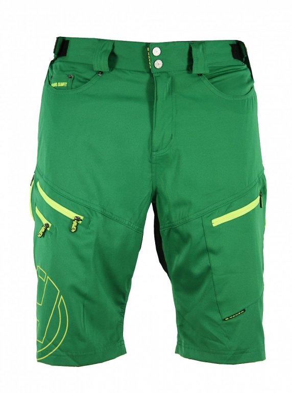 Kalhoty krátké pánské HAVEN NAVAHO SLIMFIT zeleno/žluté