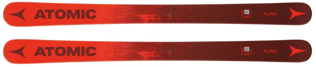 lyže sjezdové ATOMIC PUNX JR 110 cm + E L7 červené