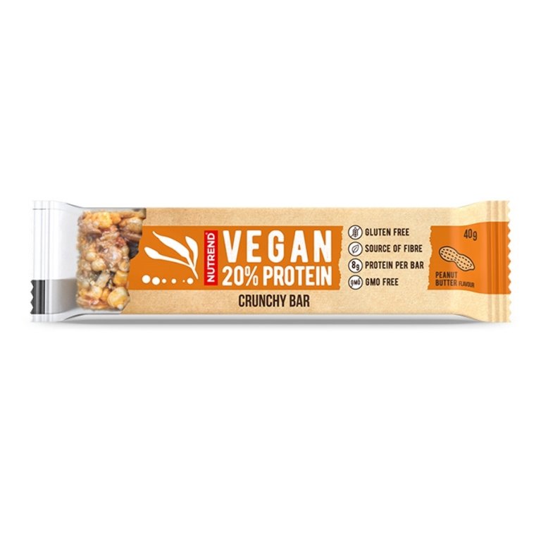 tyčinka Nutrend  Vegan protein crunchy arašídové máslo 40g exp. 02/23