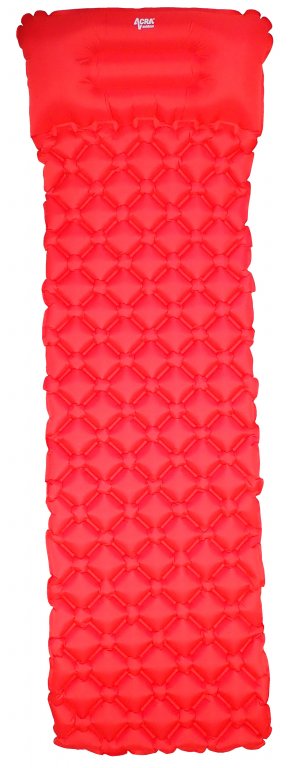 Matrace nafukovací s podhlavníkem červená
