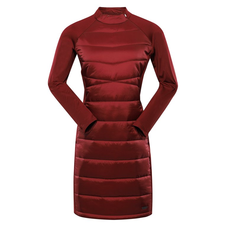 šaty dámské ALPINE PRO OMERA červené