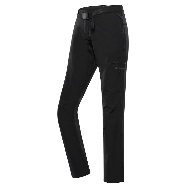 Kalhoty dámské dlouhé ALPINE PRO CORBA softshellové černé