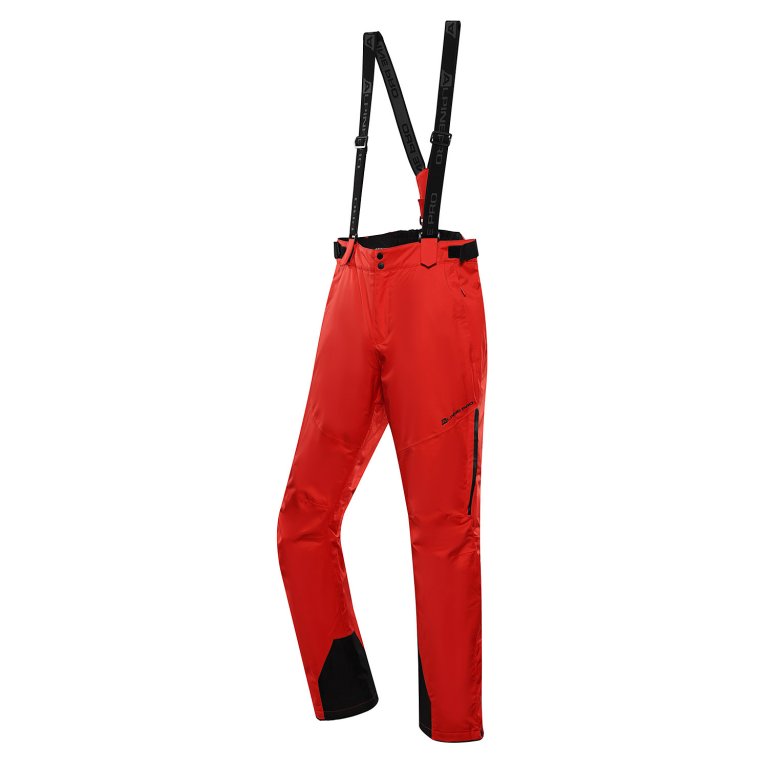 Kalhoty pánské dlouhé ALPINE PRO OSAG s membránou PTX červené