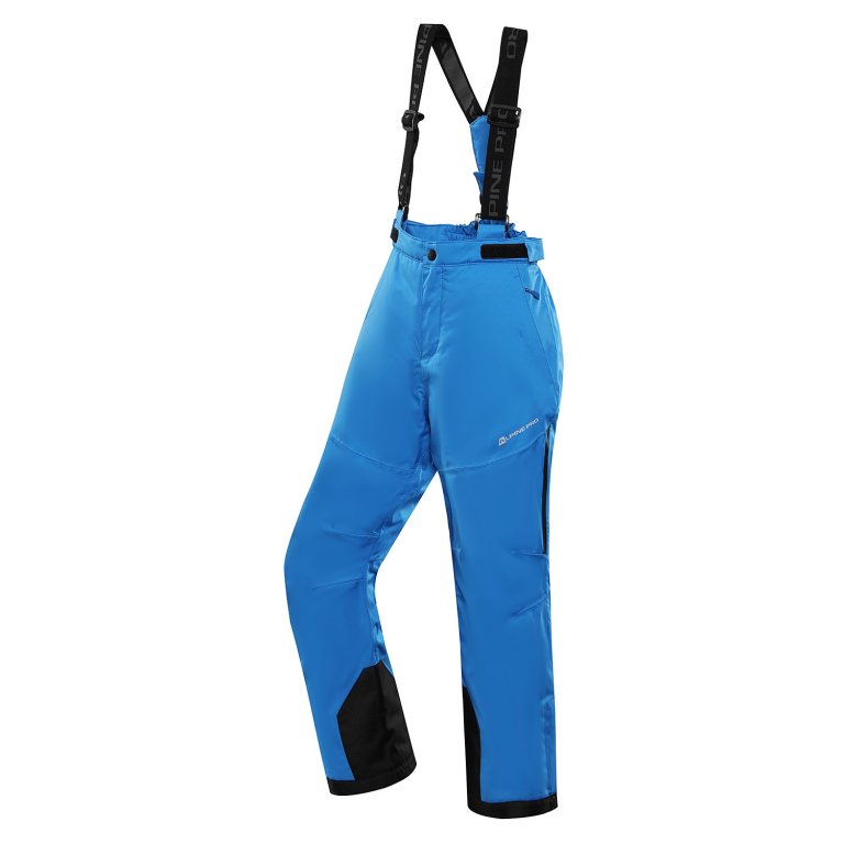 Kalhoty dětské dlouhé ALPINE PRO OSAGO lyžařské s membránou PTX modrá