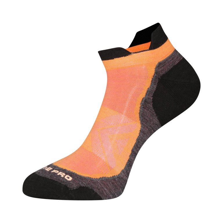 Ponožky ALPINE PRO WERDE merino kotníkové oranžové
