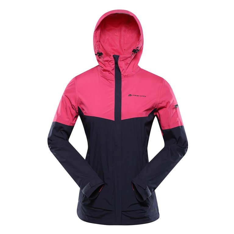 Bunda dámské ALPINE PRO NOREMA s PTX růžová