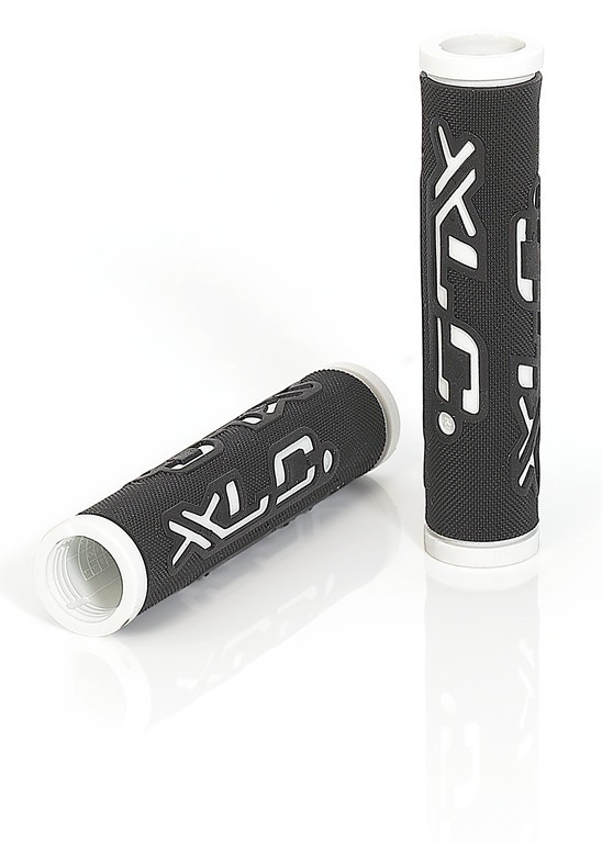 Gripy XLC Dual Colour 125mm černo/bílé